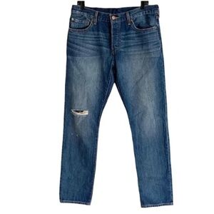 Levis High Rise Button Fly Straight Jeans, size 31